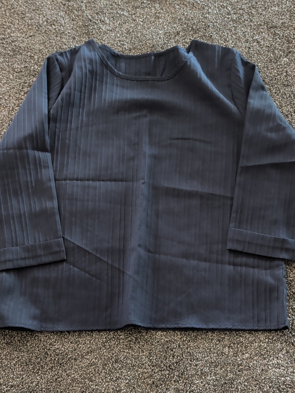 Women's 3/4 Sleeve Navy Top